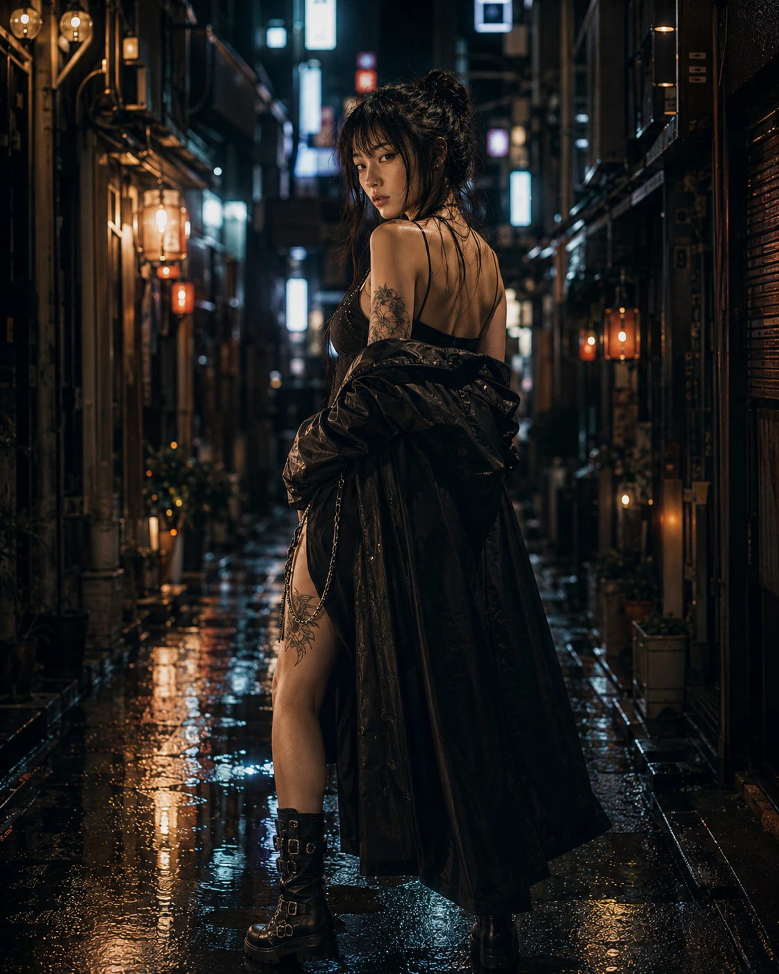 Tokyo streetwear designer with personal tattoo art