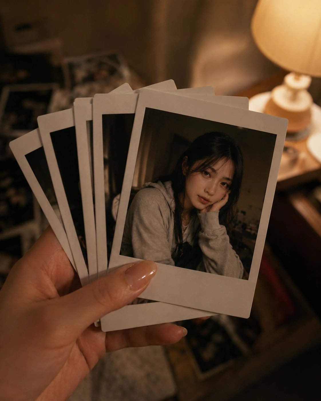 Mina resting in a Seoul dance studio after practice