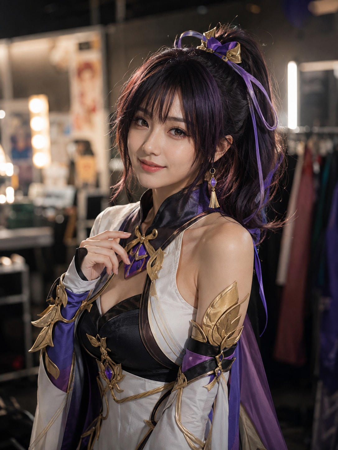 Professional cosplayer and photographer in a Tokyo creative studio