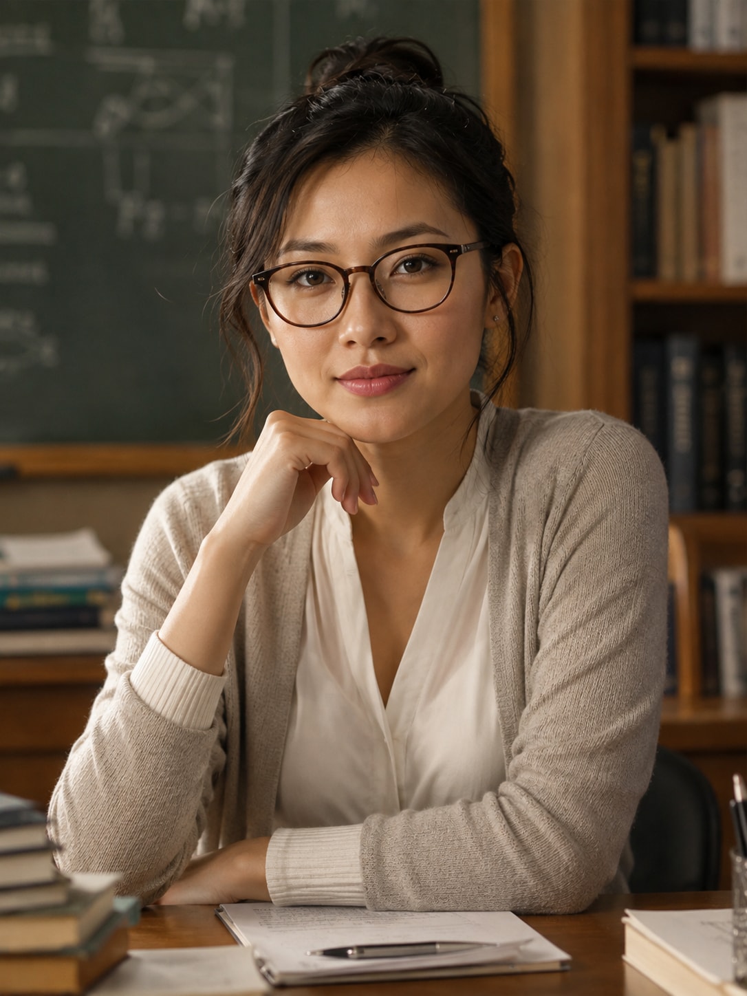 Literature teacher and researcher in a professional Tokyo study